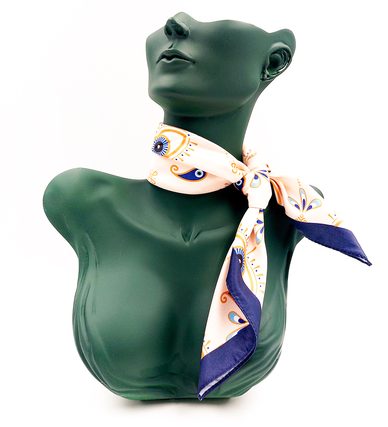 Kişiye Özel Nazar Tasarım T Kupa&Nazar Fular&Nazar Ayna&Kupa Altlığı Hediye Seti