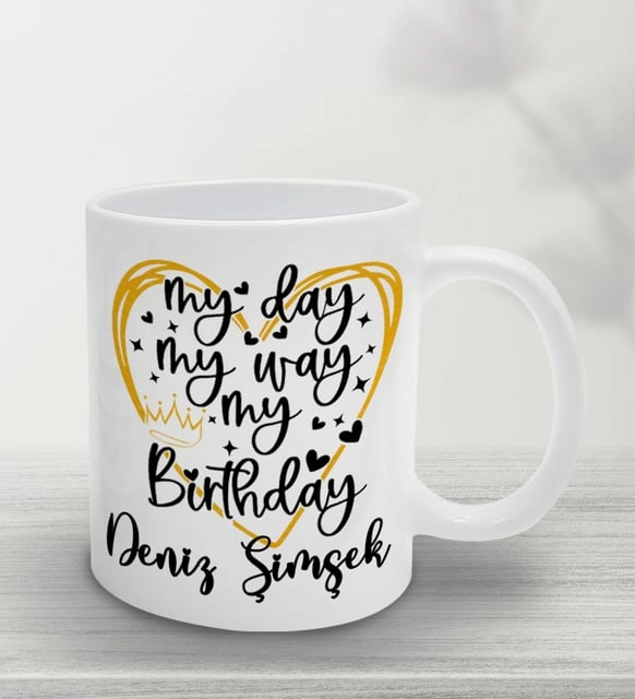 Doğum Günü Kişiye Özel Termos&Kişiye Özel Doğum Günü Kupa Hediye Seti