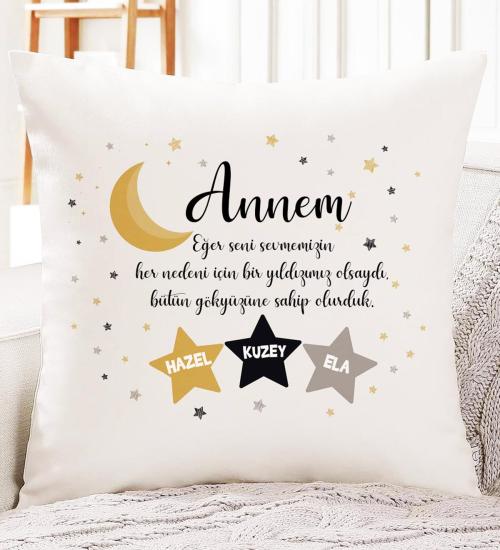 Anneler Gününe Özel Kişiselleştirilebilir Yastık